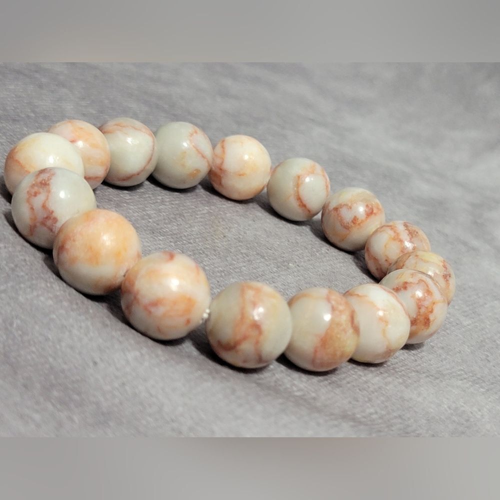 Red Jasper Beaded Bracelet‎ - Picture 4 of 11